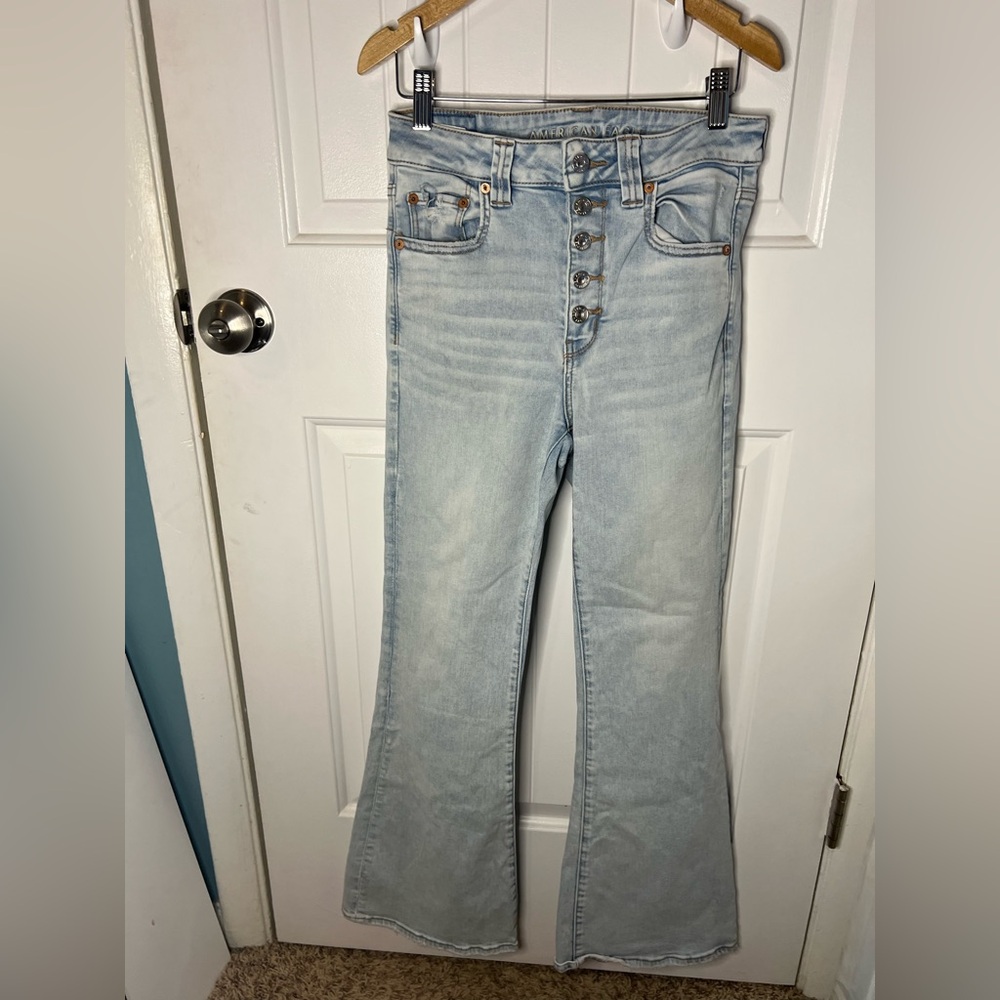 American Eagle Outfitters Light Wash Flare Jeans